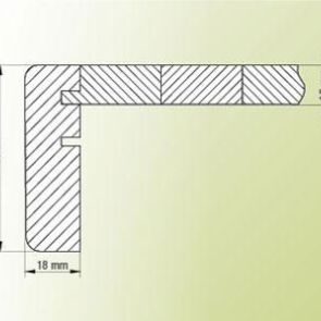 MAssivholzstufen Stufenform Classic Style gerade