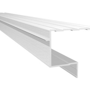 U40-Aluminiumprofil zur Treppenrenovierung auf Holztreppen